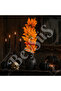 Halloween Orange Leaf Branch 74cm - 6