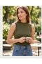 Kadın Fitilli Sıfır Kol Esnek Basic Atlet – Slim Fit - 2