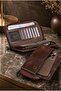 Signature 0133 Genuine Leather Premium Large Size Multi-Compartment Wallet with Plenty of Card Holders, Large Coin Compartment, Phone Section, Portfolio Hand Wallet, Men's Card Holder Wallet