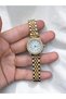 Women's Wristwatch with Stone Inlays and Simple Case Wristwatch - 2