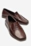Merdovel Women's Genuine Leather Loafer with Saddle Detail in Tan