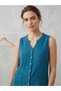 Women's Sleeveless Muslin Shirt