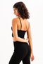 Thin Strap Light Support Removable Padded Black Women's Sports Bra - Spica - 4