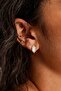 Marquise Stone Gold Stud Earrings - 2