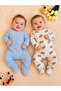 Organic 100% Cotton Printed Piece Romper Set Newborn Set 0-3/3-6 Months