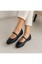 Women's Hidden Heel Ballerinas – Buckle-Strapped Casual, Stylish and Comfortable Shoes - 4