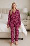 Women's Casual Flexible Loose Lilac Pajama Set 4672 - 3