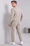 Three-Thread Crew Neck Cotton Soft Puff Oversize Tracksuit Set - 6