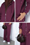 Stylish Energy Zippered Sweat Pants Hijab Double Set - 5