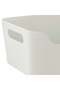 Plastic Drawer Organiser Box with Handles, White, 24×17×10 cm - 6