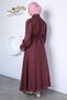 Gülseli Rose Figured Tie-Dye Detailed Shirt with Elastic Waist Skirt and Hijab Two-Piece Set - 5