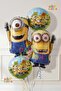 Minions Balloon Set 4 Pieces Minion Kevin Balloon and Minion Stuart Foil Balloon Set