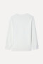 Women's Off-White Button Detailed Loose Fit Crew Neck Sweatshirt - 2