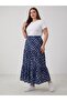Plus Size Women's Three-Layer Elastic Waist Skirt - 2