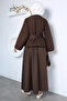 Quilted Jacket Scuba Skirt Hijab Double Set - 4