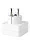 EU Travel Adapter, Earthed, White - 2