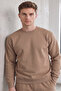 Three-Thread Crew Neck Cotton Soft Puff Oversize Tracksuit Set - 5