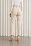 Melia Beige Women's Mom Jean High Waist Lycra Jeans - 3