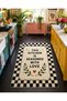 Eta Written and Thematic Modern Woven Base Decorative Carpet Eta4159 - 3