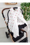 Stroller Cover and Cushion Muslin Zippered Newborn Baby 100% Cotton 75X100 cm