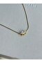 Elegant Steel Necklace with Zircon Marquise Cut Stone Details - 2