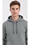 Men's Three Thread Compact Hooded Kangaroo Pocket Soft Textured Cotton Inside Sweatpants Set - 3