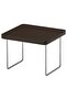 Solid Wood Armrest Tray Table, Dark Brown, 30x27 cm