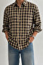 Men's Plaid Patterned Oxford Regular Fit Long Sleeve Shirt