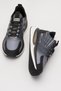 Men's Running Walking Sports Shoes Black - Smoke - 4