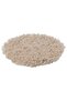 Soft Curly Chair Pad, Faux Shearling Look, Beige, 32 cm