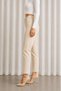 Melia Beige Women's Mom Jean High Waist Lycra Jeans - 2
