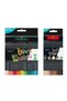 Black Edition 36 Colors Dry Paint and 12 Colors Skin Tones Set in Two Together