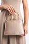 249 Dark Beige Satin Women's Evening Dress Bag - 2