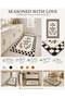 Eta Written and Thematic Modern Woven Base Decorative Carpet Eta4159 - 4