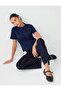 Indigo Blue Relaxed Fit Wide Leg High Waist Denim Trousers - 4