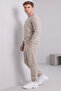 Three-Thread Crew Neck Cotton Soft Puff Oversize Tracksuit Set - 2