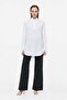 Wide Cuff Balloon Sleeve Poplin Shirt - 3