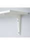 Wall Shelf with Brackets, White, 59x20 cm - 4