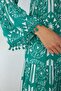 Front Half Pat Pompom Dress - 4