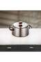2 Pieces Hot Pot Set, Brushed Matt Nickel & Dark Wood - 2
