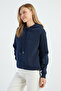 3 Threaded Stopper Hooded Oversized Sweatshirt - 4