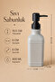 Aura Glass Liquid Soap Dispenser 400 ml – Modern Decorative Dispenser for Bathroom and Kitchen with Black Pump - 19.5 cm X 6 cm X 6 cm - 2