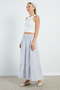 Striped Layered Maxi Skirt - 3