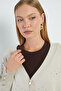 Stone Embroidered V-Neck Knitwear Cardigan - 7