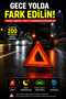 1 Piece Foldable Triangle Emergency Reflector with Metal Stand and Carrying Box Car Warning Triangle Red - 3