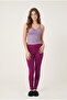 Women's Cotton Lace Athlete Viscose Tights 2-Piece Advantageous Set – Lilac Plum - 2