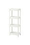 Shelf Unit, White, 37x23x101 cm