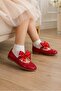 Cinnamon Ptk/Flt 125 Girls' Ballet Flats with Ribbons - 4