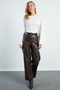 Wide Sleeve Crew Neck Modal Blouse - 3
