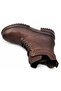 1950865K Women's Genuine Leather Lace-Up Zippered Thick Sole Boots - 6